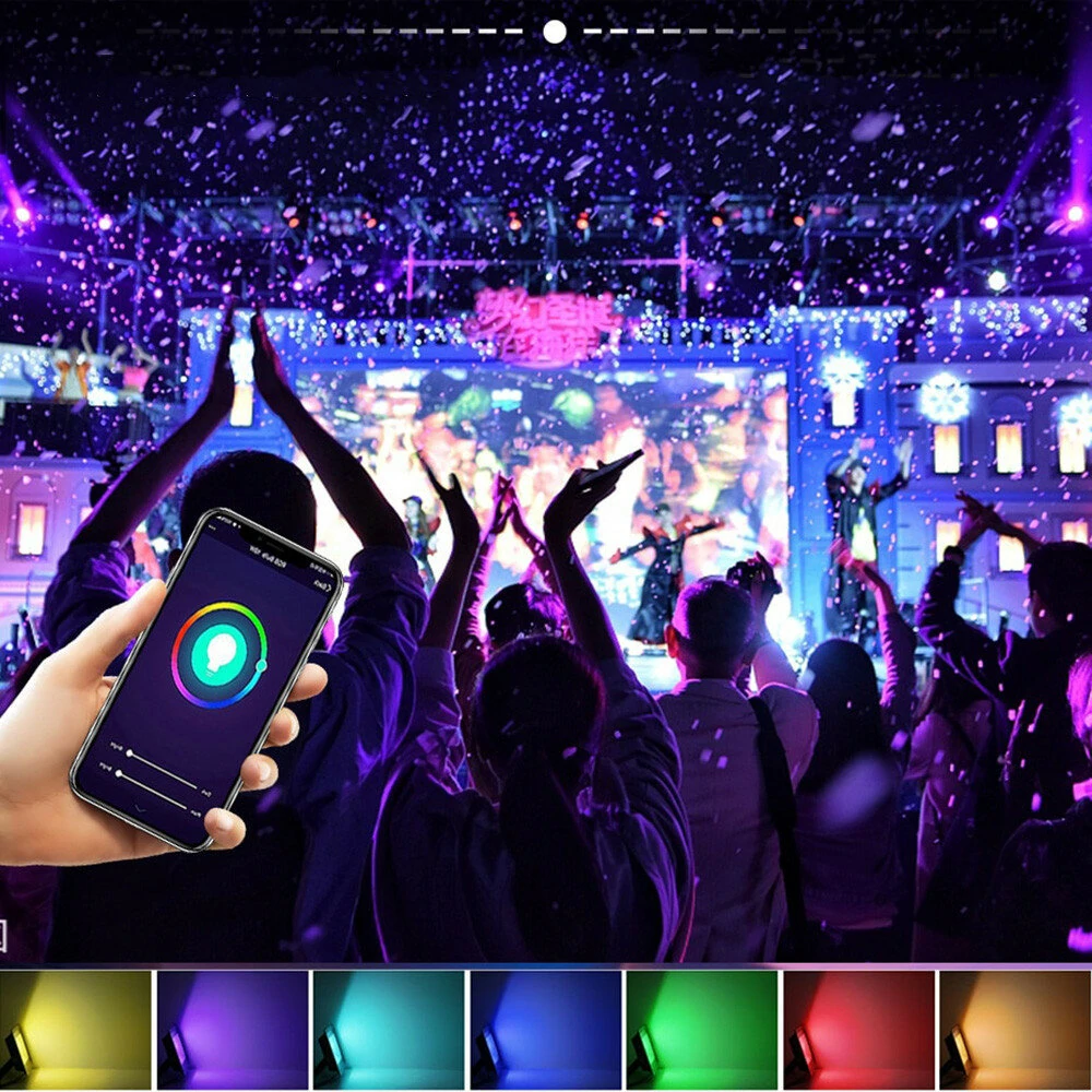 (image for) LED Reflector RGB Smart Floodlight Outdoor Spotlight 30W 50W 100W Waterproof 220V Warm Cool Lighting Tuya WIFI Control for Alexa